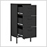 16.7" x 13.8" x 40" Steel 3-Drawer Cabinet (Black)