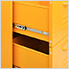 31.5" x 13.8" x 40" Steel 6-Drawer Cabinet (Mustard Yellow)