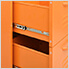 31.5" x 13.8" x 40" Steel 6-Drawer Cabinet (Orange)