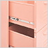 31.5" x 13.8" x 40" Steel 6-Drawer Cabinet (Pink)