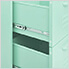 31.5" x 13.8" x 40" Steel 6-Drawer Cabinet (Mint)
