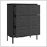 31.5" x 13.8" x 40" Steel 6-Drawer Cabinet (Black)