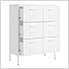 31.5" x 13.8" x 40" Steel 6-Drawer Cabinet (White)