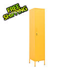 vidaXL 13.8" x 18.1" x 70.9" Steel Locker Cabinet (Mustard Yellow)