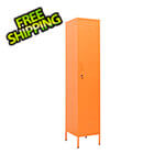 vidaXL 13.8" x 18.1" x 70.9" Steel Locker Cabinet (Orange)