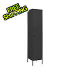 vidaXL 13.8" x 18.1" x 70.9" Steel Locker Cabinet (Black)