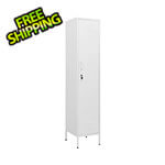 vidaXL 13.8" x 18.1" x 70.9" Steel Locker Cabinet (White)