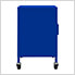 23.6" x 13.8" x 22" Steel Rolling Storage Cabinet (Navy Blue)