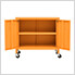 23.6" x 13.8" x 22" Steel Rolling Storage Cabinet (Orange)
