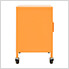 23.6" x 13.8" x 22" Steel Rolling Storage Cabinet (Orange)
