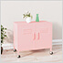 23.6" x 13.8" x 22" Steel Rolling Storage Cabinet (Pink)