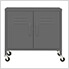 23.6" x 13.8" x 22" Steel Rolling Storage Cabinet (Anthracite)