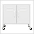23.6" x 13.8" x 22" Steel Rolling Storage Cabinet (White)