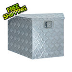 vidaXL 29" / 15" x 16.1" x 18.1" Trapezoid Aluminum Storage Box