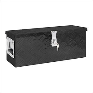 23.6" x 9.3" x 9.1" Aluminum Storage Box (Black)