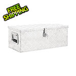 vidaXL 27.6" x 12.2" x 10.6" Aluminum Storage Box (Silver)
