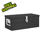 vidaXL 27.6" x 12.2" x 10.6" Aluminum Storage Box (Black)