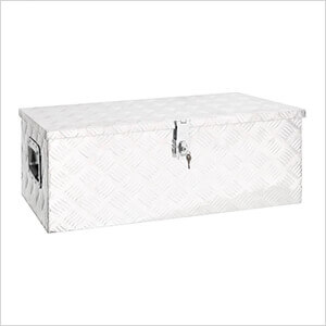 31.5" x 15.4" x 11.8" Aluminum Storage Box (Silver)