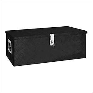 31.5" x 15.4" x 11.8" Aluminum Storage Box (Black)