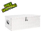 vidaXL 35.4" x 18.5" x 13.2" Aluminum Storage Box (Silver)