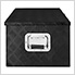 35.4" x 18.5" x 13.2" Aluminum Storage Box (Black)