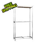 vidaXL 2-Tier Tire Rack with Top Shelf