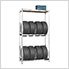 2-Tier Tire Rack with Top Shelf