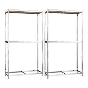 2-Tier Tire Rack with Top Shelf (2-Pack)