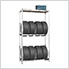 2-Tier Tire Rack with Top Shelf (2-Pack)