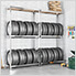2-Tier Tire Rack with Top Shelf (2-Pack)