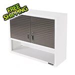 Seville Classics UltraHD Wall Cabinet with Open Shelf (White)