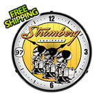 Collectable Sign and Clock Stromberg Equipped Backlit Wall Clock