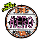 Collectable Sign and Clock Jenny Aero Gas Backlit Wall Clock