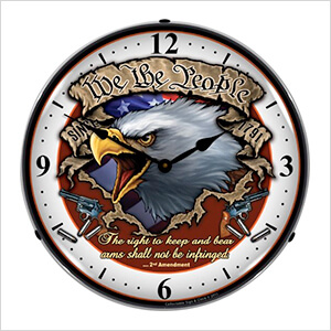 We the People Backlit Wall Clock