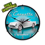Collectable Sign and Clock 1953 Corvette Backlit Wall Clock