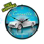 Collectable Sign and Clock 1953 Corvette Backlit Wall Clock