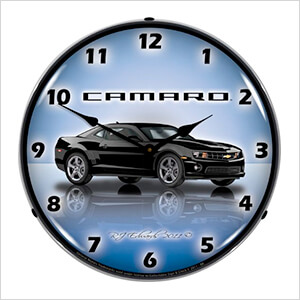 Camaro G5 Black Backlit Wall Clock