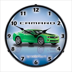 Camaro G5 Synergy Green Backlit Wall Clock