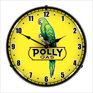 Polly Gas Backlit Wall Clock