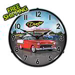 Collectable Sign and Clock 1955 Bel Air Diner Backlit Wall Clock