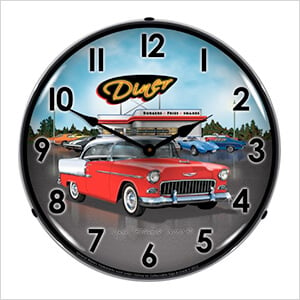 1955 Bel Air Diner Backlit Wall Clock