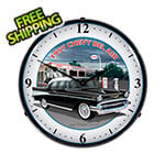 Collectable Sign and Clock 1957 Chevy Bel Air Backlit Wall Clock