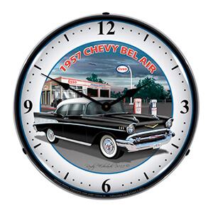 1957 Chevy Bel Air Backlit Wall Clock