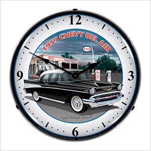 1957 Chevy Bel Air Backlit Wall Clock
