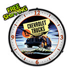 Collectable Sign and Clock 1949 Chevrolet Truck Backlit Wall Clock