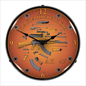 AK 47 Backlit Wall Clock
