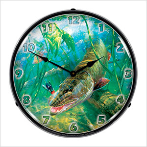 In the Thick of it Muskie Backlit Wall Clock