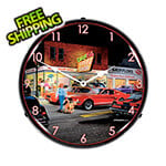 Collectable Sign and Clock Crazy Eds Backlit Wall Clock