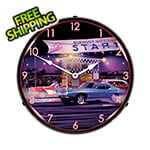 Collectable Sign and Clock Drag City Backlit Wall Clock