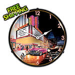 Collectable Sign and Clock Esquire Theatre Backlit Wall Clock